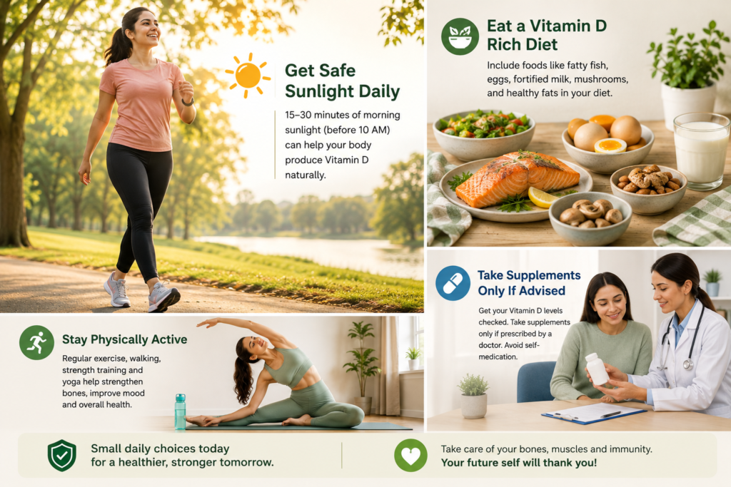 Healthy lifestyle habits to help prevent vitamin D deficiency
